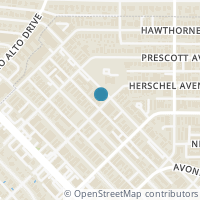 Map location of 3721 Herschel Avenue #105, Dallas, TX 75219