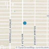 Map location of 5806 Velasco Avenue, Dallas, TX 75206