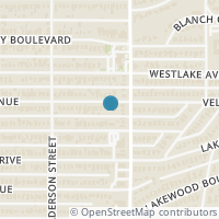 Map location of 6354 Velasco Ave, Dallas TX 75214