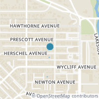 Map location of 4149 Herschel Avenue, Dallas, TX 75219