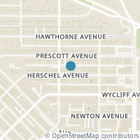 Map location of 4113 Herschel Ave, Dallas TX 75219