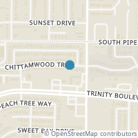 Map location of 12924 Chittamwood Trail, Fort Worth, TX 76040