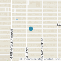 Map location of 5811 Velasco Avenue, Dallas, TX 75206