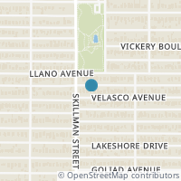 Map location of 6119 Velasco Ave, Dallas TX 75214