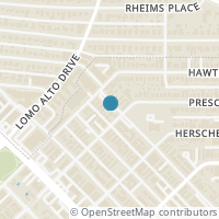 Map location of 4511 Gilbert Avenue #102, Dallas, TX 75219