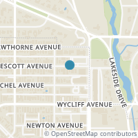 Map location of 4240 Prescott Avenue #3F, Dallas, TX 75219