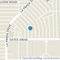 Map location of 9829 San Lea Drive, Dallas, TX 75228