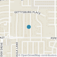 Map location of 821 Prestwick Street, Bedford, TX 76022