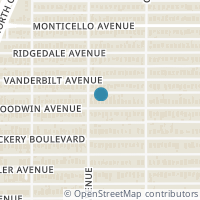 Map location of 5311 Goodwin Avenue, Dallas, TX 75206