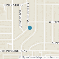 Map location of 815 Clebud Drive, Euless, TX 76040