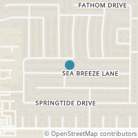 Map location of 5824 Sea Breeze Lane, Fort Worth, TX 76135