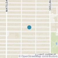Map location of 5927 Vanderbilt Avenue, Dallas, TX 75206