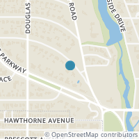Map location of 4223 Bordeaux Avenue, Highland Park, TX 75205