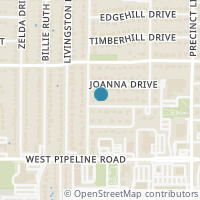 Map location of 856 Woodcrest Drive, Hurst, TX 76053