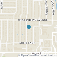 Map location of 1032 Reed St, Hurst TX 76053
