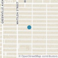 Map location of 5838 Monticello Avenue, Dallas, TX 75206