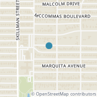 Map location of 6163 Monticello Avenue, Dallas, TX 75214