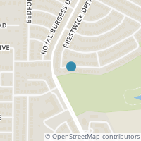 Map location of 5441 Kingsknowe Parkway, Fort Worth, TX 76135