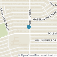 Map location of 2650 Andrea Lane, Dallas, TX 75228