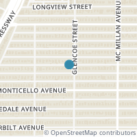 Map location of 5343 Merrimac Avenue, Dallas, TX 75206