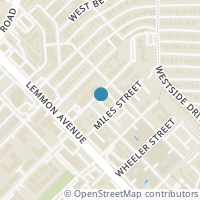 Map location of 3612 Dorothy Avenue, Dallas, TX 75209