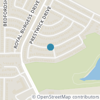 Map location of 5405 Royal Birkdale Drive, Fort Worth, TX 76135