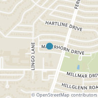 Map location of 2332 Materhorn Drive, Dallas, TX 75228