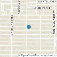 Map location of 5907 Mercedes Avenue, Dallas, TX 75206