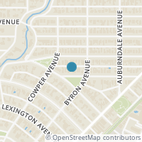 Map location of 3610 Lindenwood Avenue, Highland Park, TX 75205