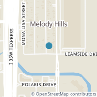 Map location of 4808 Melodylane St, Fort Worth TX 76137