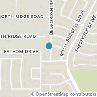 Map location of 5021 Bedfordshire Drive, Fort Worth, TX 76135