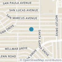 Map location of 3211 Crest Ridge Drive, Dallas, TX 75228
