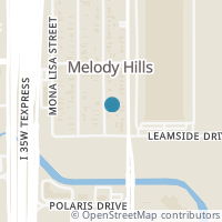 Map location of 4820 Melodylane St, Fort Worth TX 76137