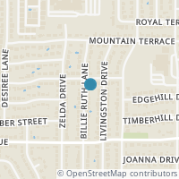 Map location of 1108 Billie Ruth Ln, Hurst TX 76053