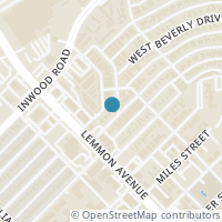 Map location of 5503 La Foy Boulevard, Dallas, TX 75209