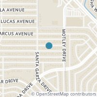 Map location of 3322 Santa Teresa Avenue, Dallas, TX 75228