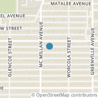 Map location of 5515 Morningside Avenue, Dallas, TX 75206