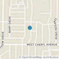 Map location of 1129 Valentine Street, Hurst, TX 76053