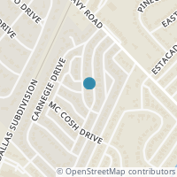 Map location of 9802 Mercer Drive, Dallas, TX 75228