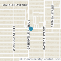 Map location of 5718 Mccommas Blvd #204, Dallas TX 75206