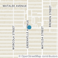 Map location of 5710 Mccommas Boulevard #203, Dallas, TX 75206