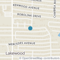 Map location of 6438 Malcolm Drive, Dallas, TX 75214