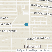 Map location of 6356 Malcolm Drive, Dallas, TX 75214