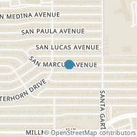 Map location of 3122 San Marcus Avenue, Dallas, TX 75228