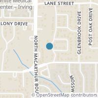 Map location of 1601 Glen Valley Drive, Irving, TX 75061