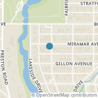 Map location of 4001 Miramar Ave, Dallas TX 75205