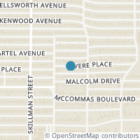 Map location of 6222 Revere Pl, Dallas TX 75214
