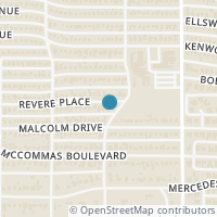 Map location of 6302 Revere Place, Dallas, TX 75214