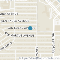Map location of 3216 San Lucas Avenue, Dallas, TX 75228