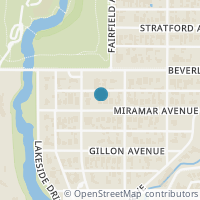 Map location of 3912 Miramar Avenue, Highland Park, TX 75205